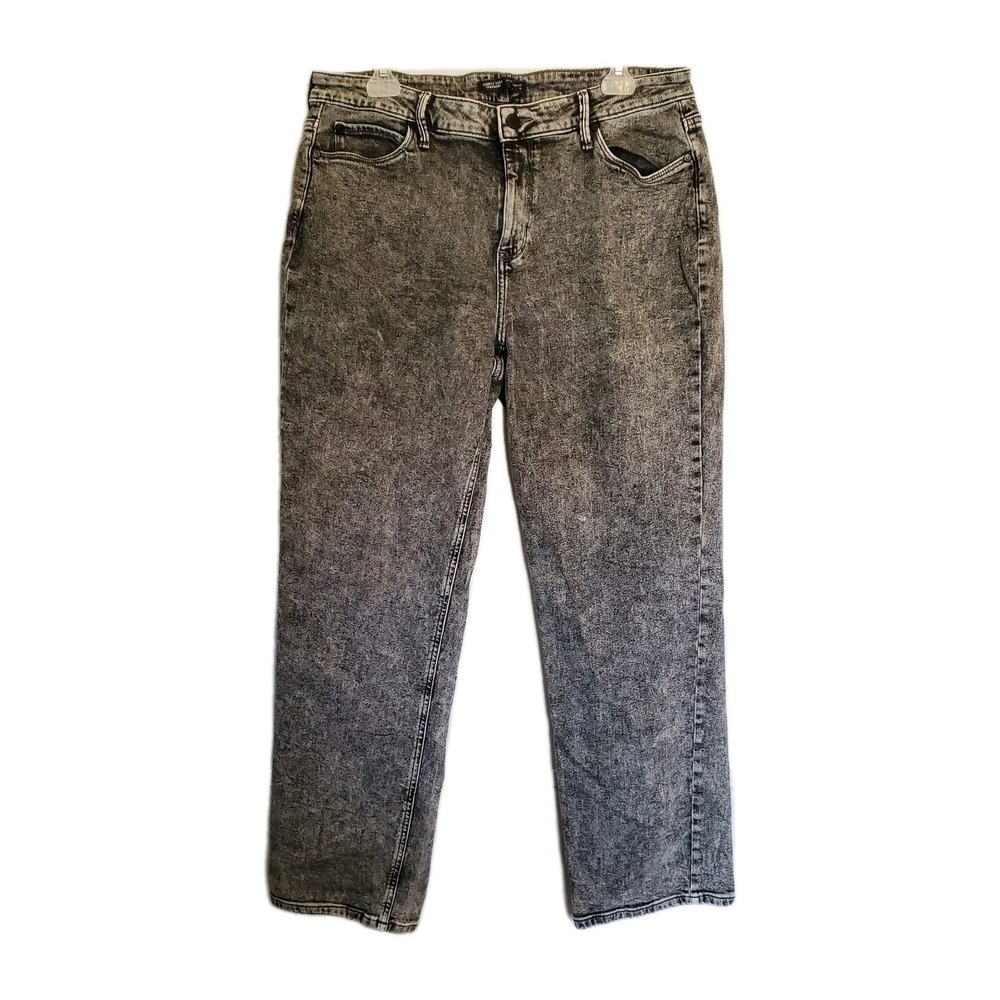 Simply Vera Vera Wang Jeans Womens Size 14 Black Stonewash Relaxed‎ Straight